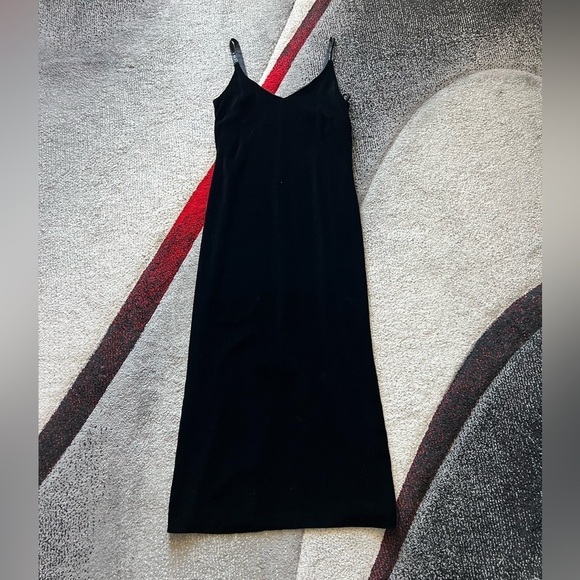 Harold’s Black Velvet Embellished Strap Slip Dress - Picture 1 of 4